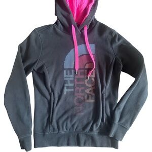 The North Face Pink Logo Hoodie – Women’s Size M